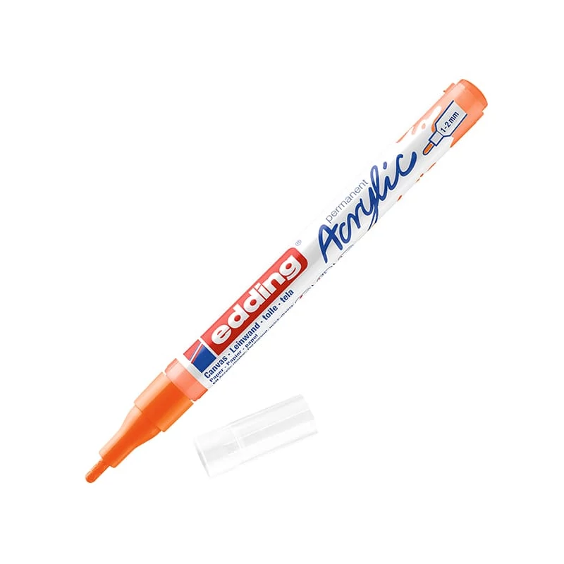 edding 5300 marker acrilic , F (1-2 mm) - 066, neon orange