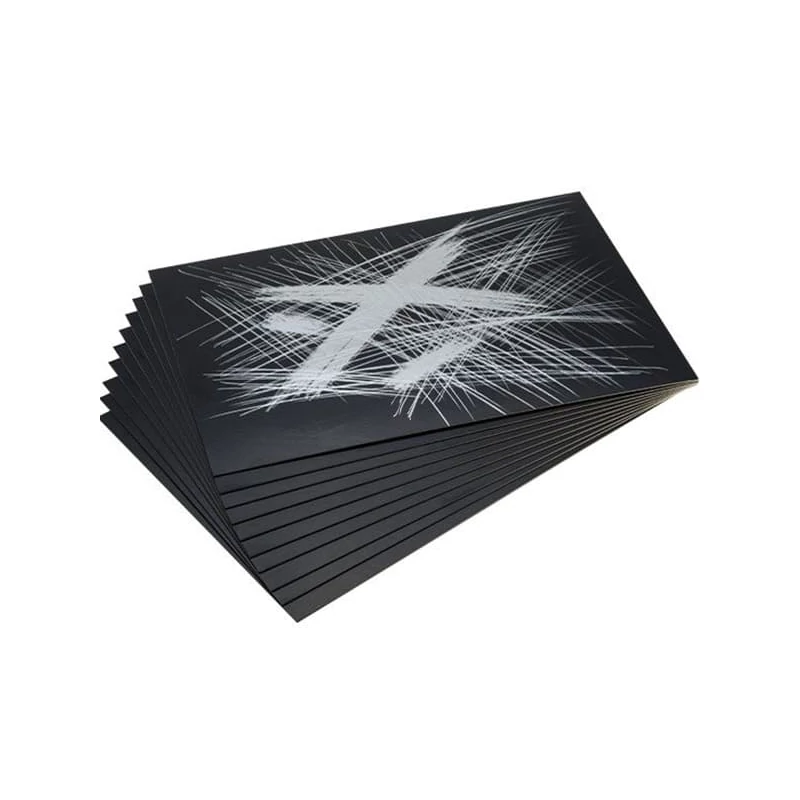 Folie gravură Essdee pentru crearea tablourilor gravură, 10 buc, 101x152 mm - argintiu