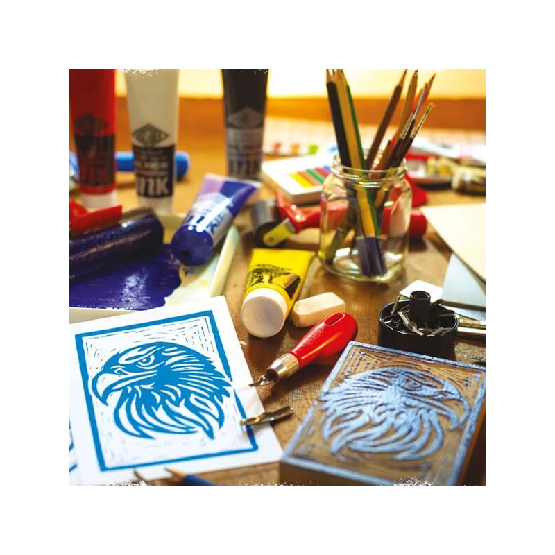 Essdee  Lino Ink, 300 ml, pe bază de apă - 10 burnt sienna