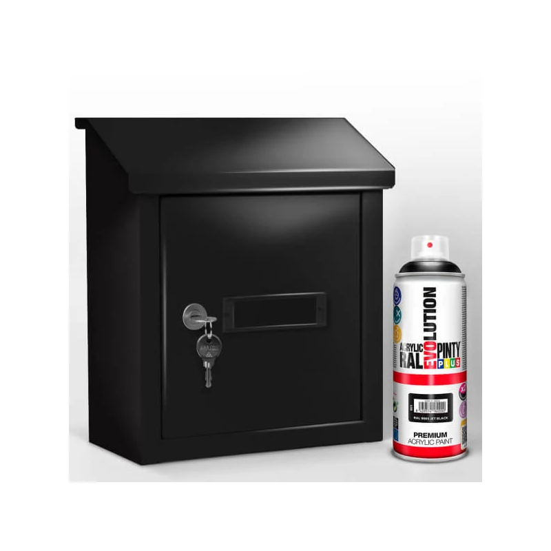 Vopsea spray acrilica, EVOLUTION lucioasa, 400 ml - RAL9005 jet black