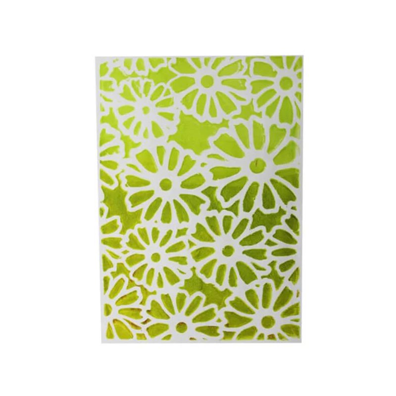 Stencil, Gelli Arts, 5x7", 12,7x17,8 cm - floare
