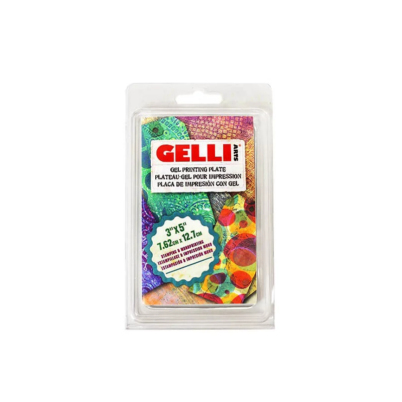 Placă de gel, placă de imprimare Gelli Arts - 3"x5", 7,6x12,7 cm