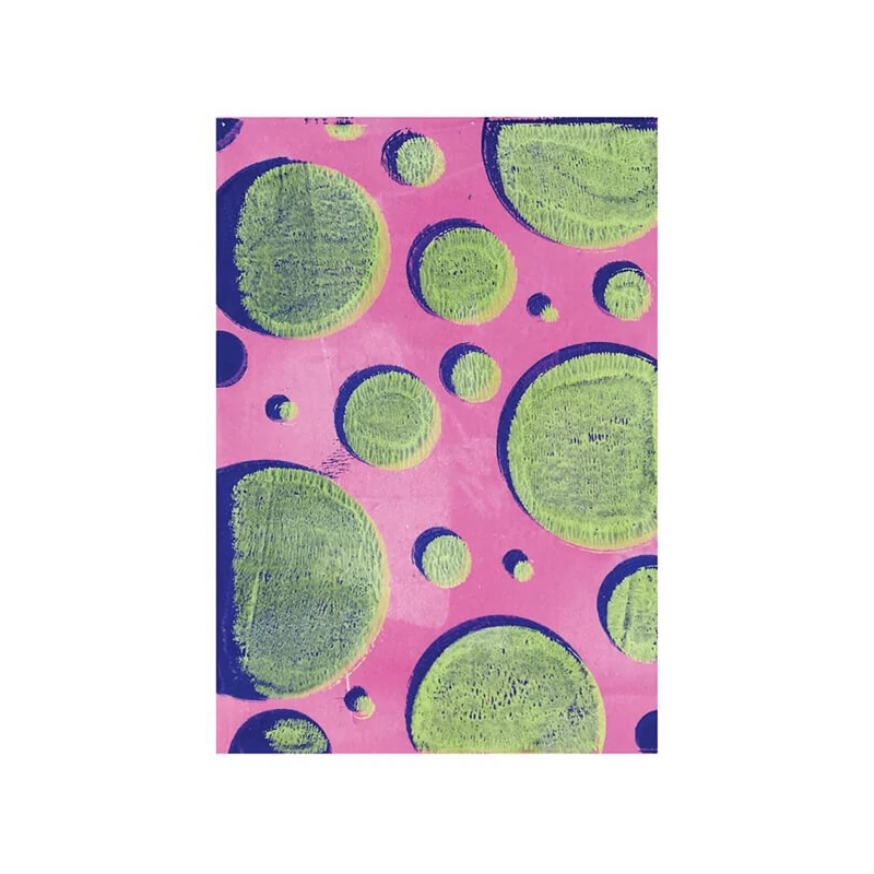 Stencil, Gelli Arts, 5x7", 12,7x17,8 cm - cerc