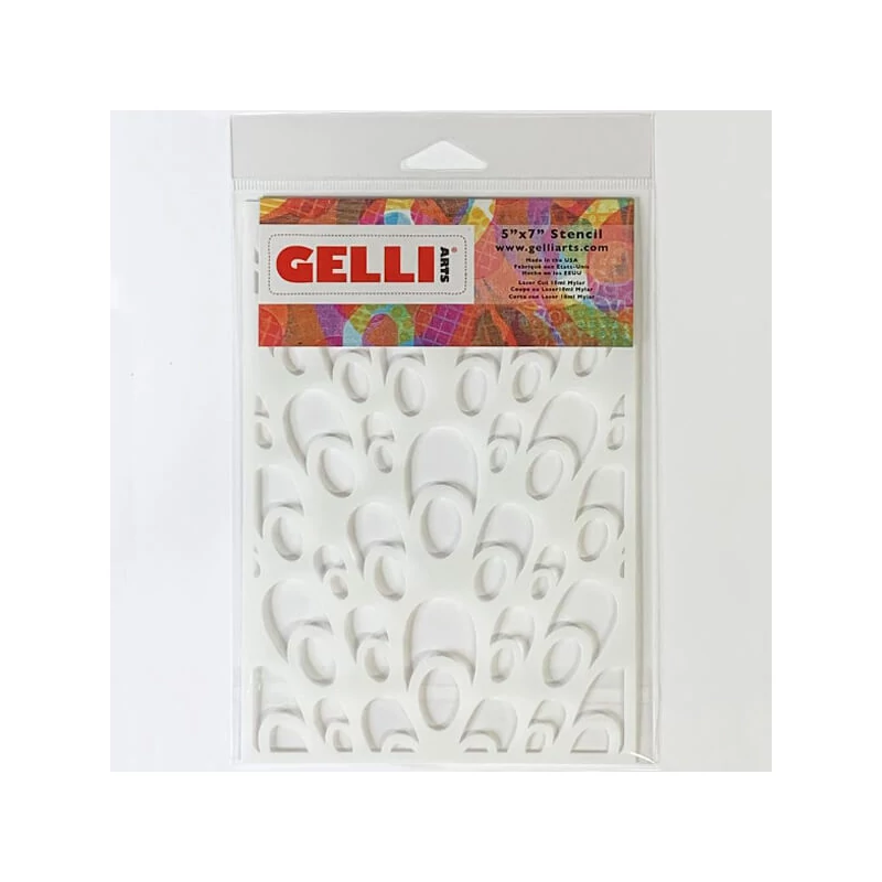 Stencil, Gelli Arts, 5x7", 12,7x17,8 cm - păun