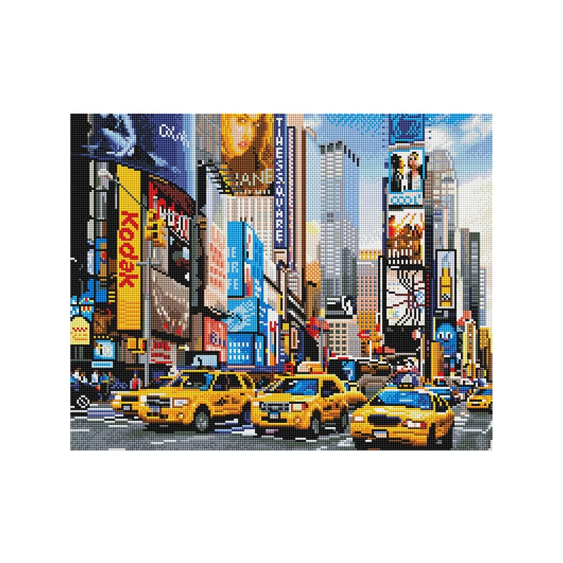 Pictură cu diamante , pe pânză întinsă , 40x50 cm - The Times Square
