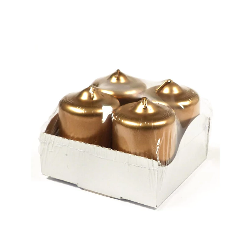 Lumânare de Advent, 4 buc - aur metalic