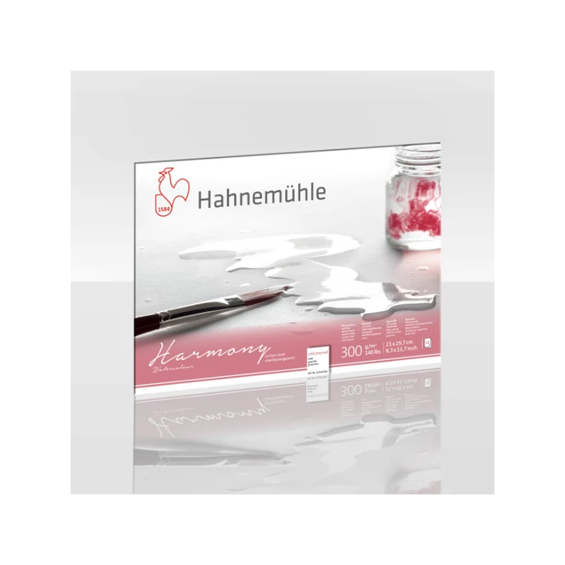 Hahnemühle akvarelltömb, Harmony, 300 g - 12 lap, A4