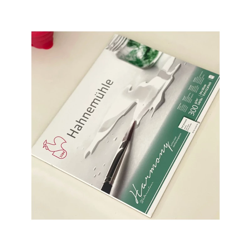 Hahnemühle bloc acuarelă, Harmony, 300 g - 12 coli, A4, neted