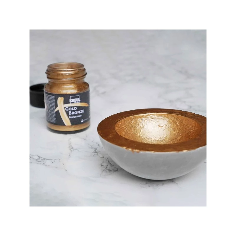 Vopsea metal lichid pe bază de rășină Kreul, 50 ml - Gold Bronze