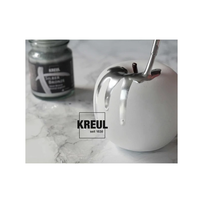 Vopsea metal lichid pe bază de rășină Kreul, 50 ml - Silber Bronze