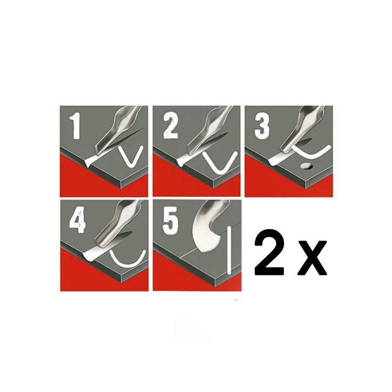 Essdee - Set cuțite pentru linogravare, 10 buc