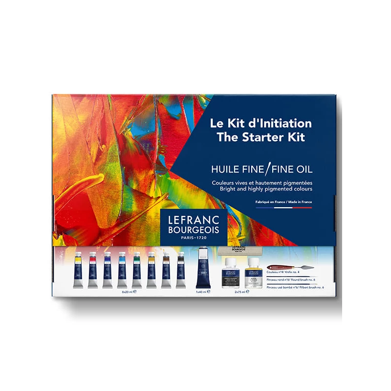 L&B Fine Set pictură în ulei - The Starter Kit : 1x40ml + 8x20ml + accesorii