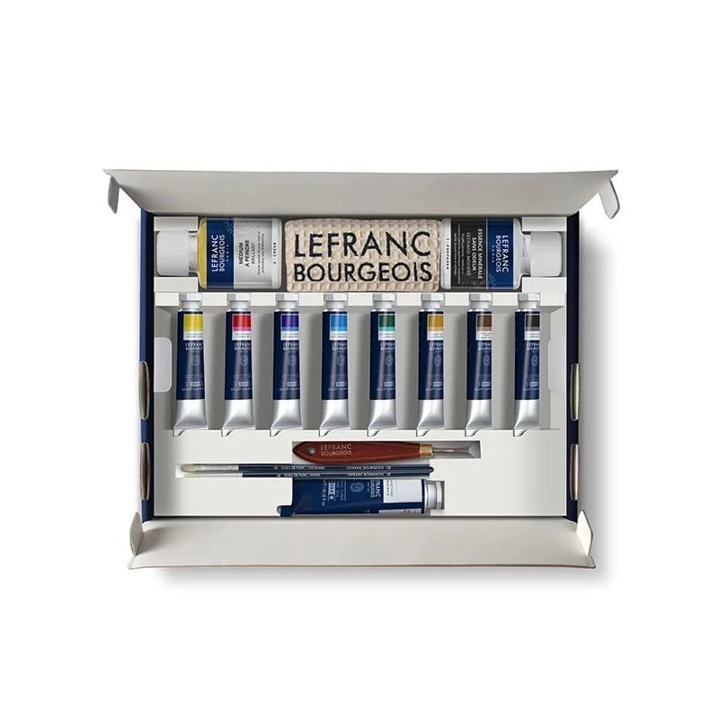 L&B Fine Set pictură în ulei - The Starter Kit : 1x40ml + 8x20ml + accesorii