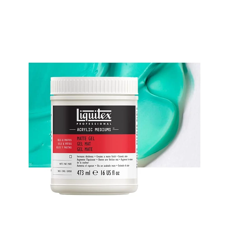 Medium de îngroșare Liquitex Matte Gel, 473 ml - mat