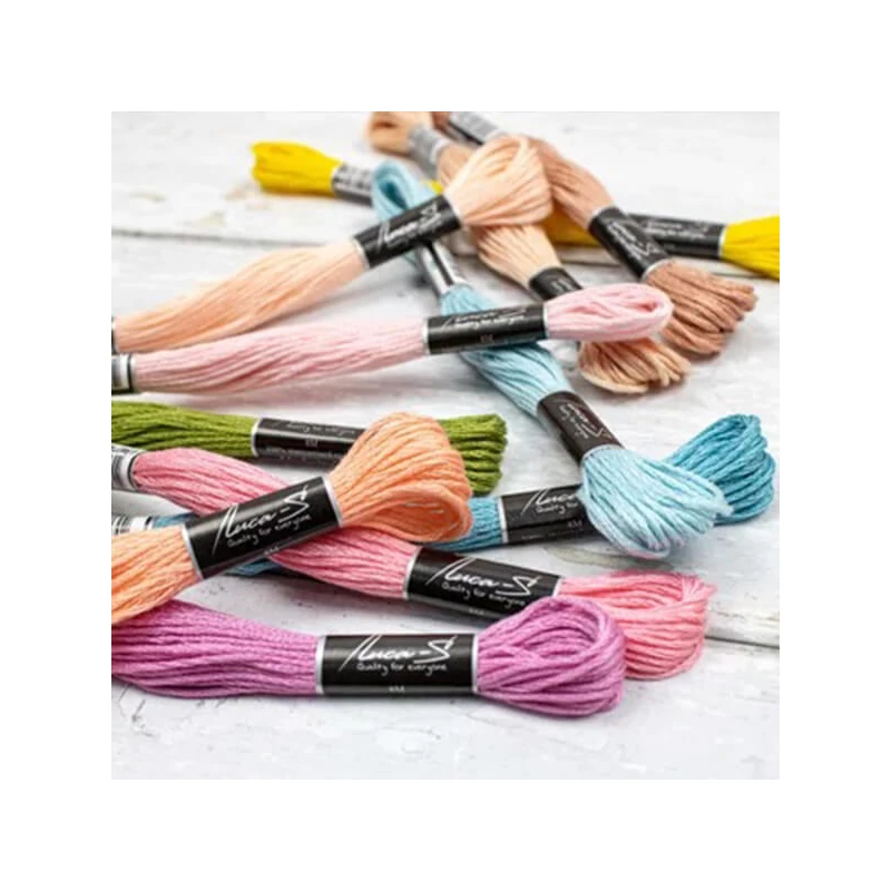 Fire pentru bordat, Luca'S Stranded Cotton, 8 m - 06 (Puppets-7019 / DMC-347 / Anchor-1025)