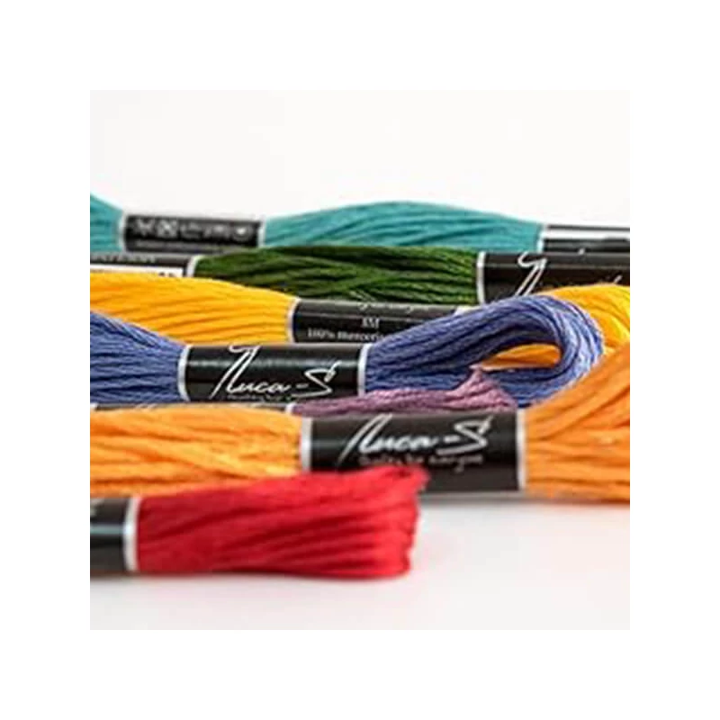 Fire pentru bordat, Luca'S Stranded Cotton, 8 m - 06 (Puppets-7019 / DMC-347 / Anchor-1025)
