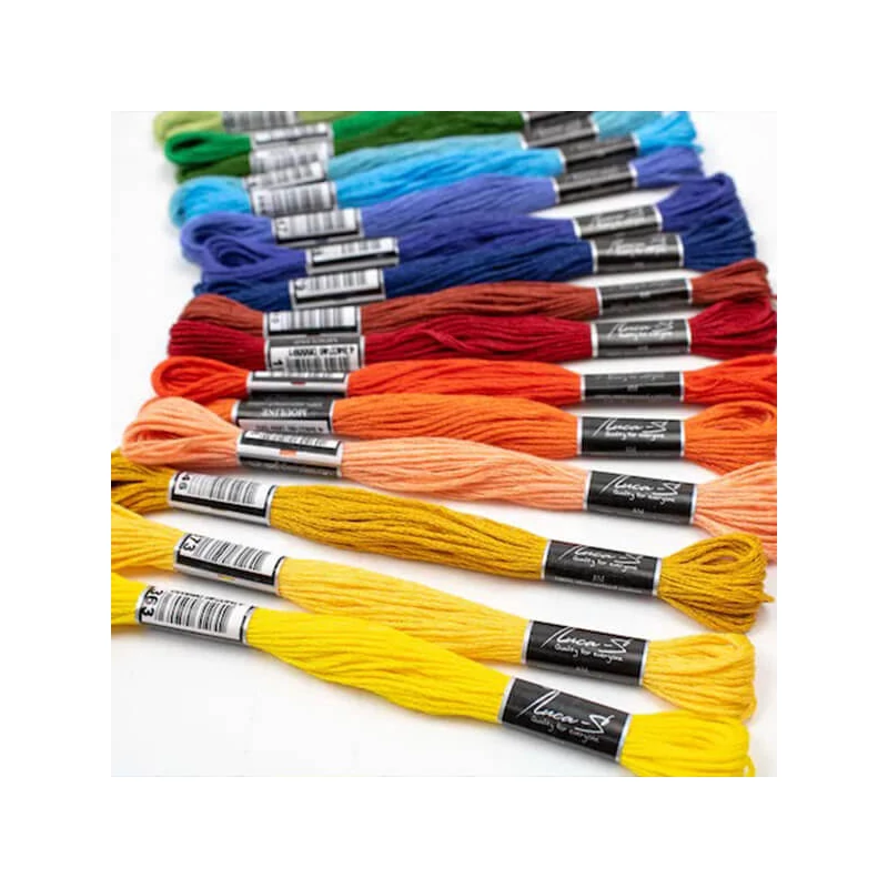 Fire pentru bordat, Luca'S Stranded Cotton, 8 m - 06 (Puppets-7019 / DMC-347 / Anchor-1025)