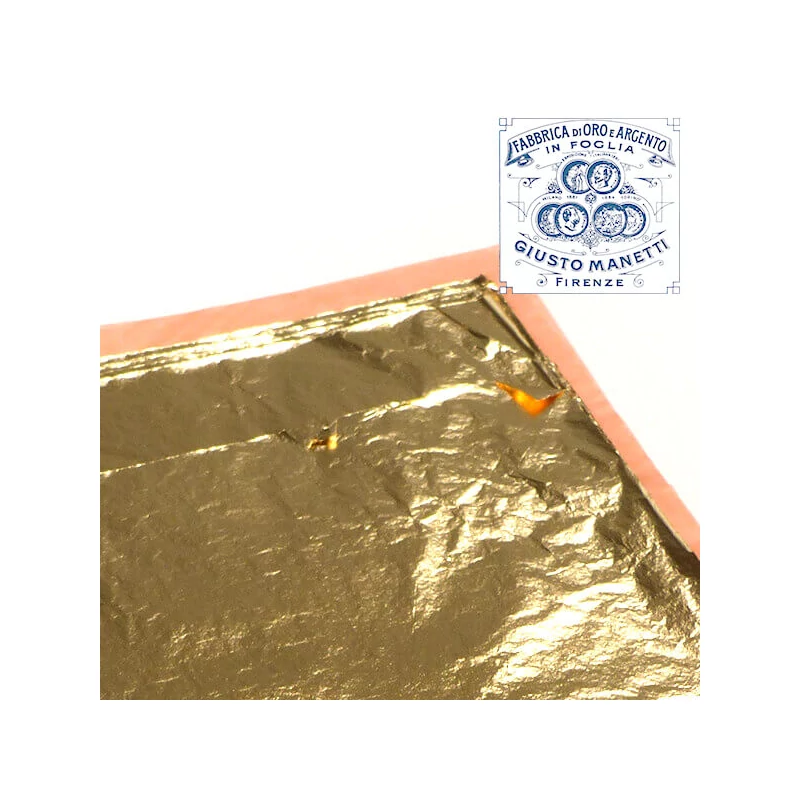 Folie fum Manetti, 16x16 cm, 100 coli - C2.5, auriu