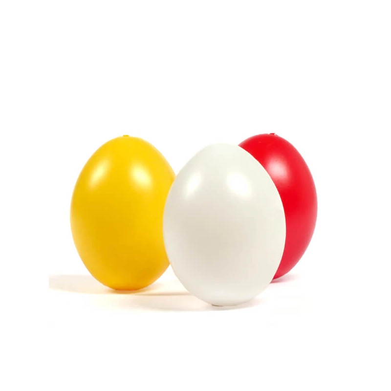 Ou colorat din plastic 6x4,5 cm - roșu, agățabil