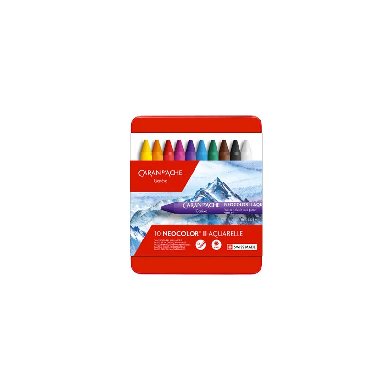 Set cretă acuarelă Caran d'Ache Classic Neocolor II - 10 buc