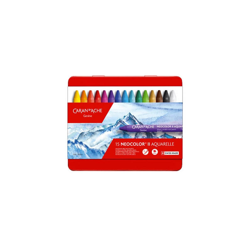 Caran d'Ache Classic Neocolor II Ste crete acuarelă - 15 buc