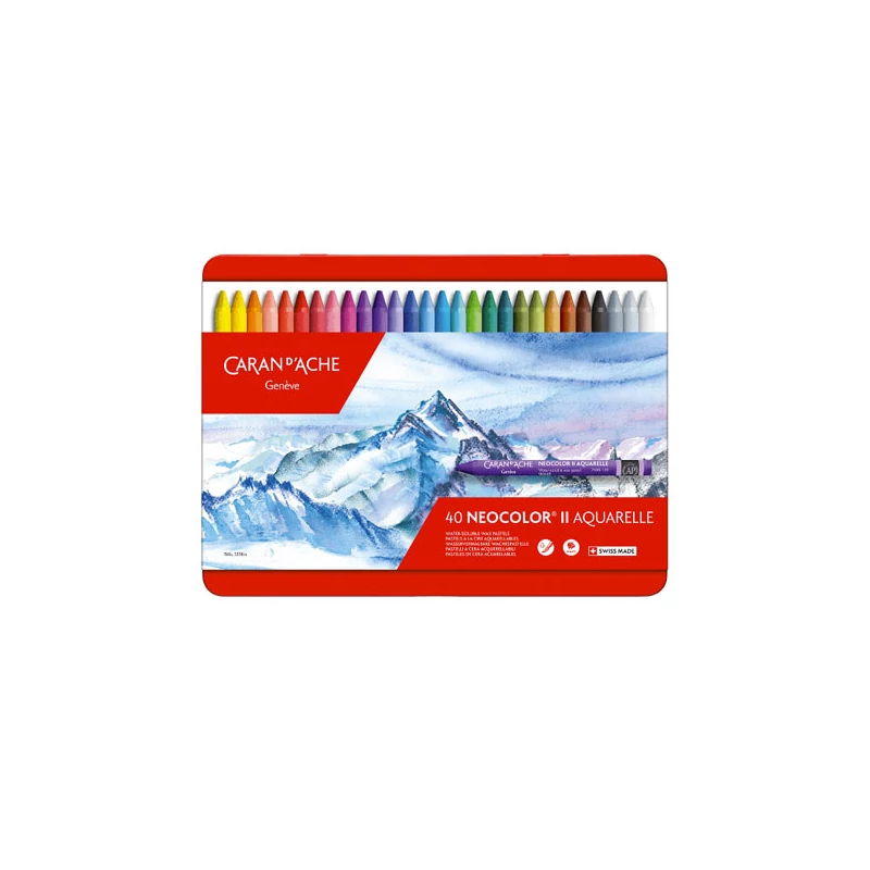 Caran d'Ache Classic Neocolor II Set crete acuarelă - 40 buc