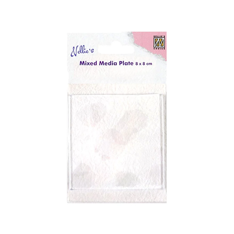 Placă de gel, Nellie's, foaie de imprimare - pătrat, 8x8 cm