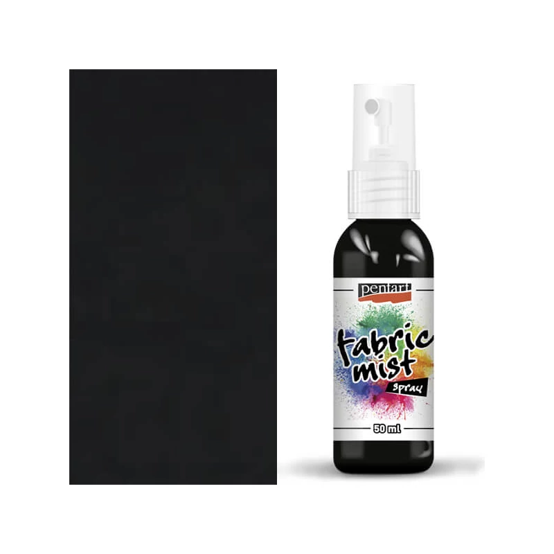 Pentart spray vopsea textil , 50 ml - negru