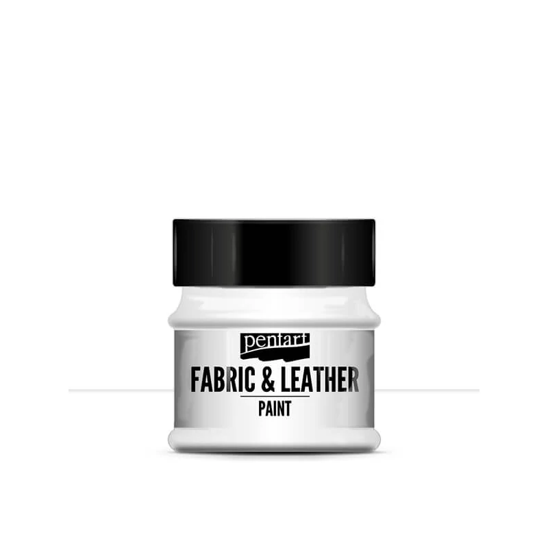 Vopsea textila si piele Pentart, 50 ml - alba