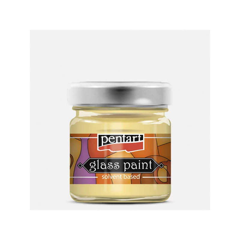 Vopsea de sticlă cu solvent Pentart, 30 ml - 771 transparenta
