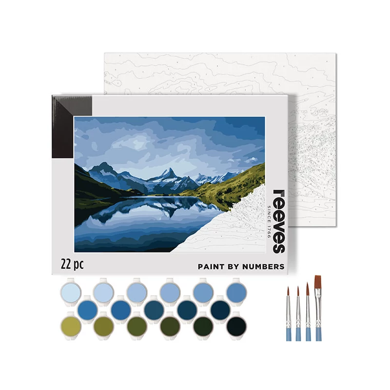 Reeves set pictură pe numere, 30x40 cm - Munți