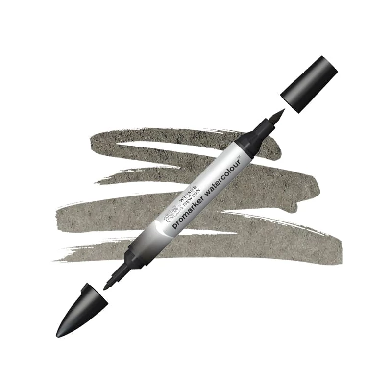 Promarker Watercolour marker tip pensulă acuarelă cu două vârfuri  - 331, ivory black
