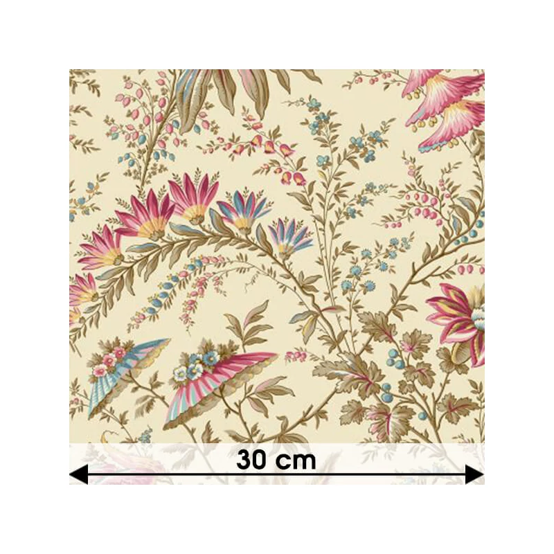 Material patchwork  - Makower - Sienna Whimsical Garden Cream 2-687-L