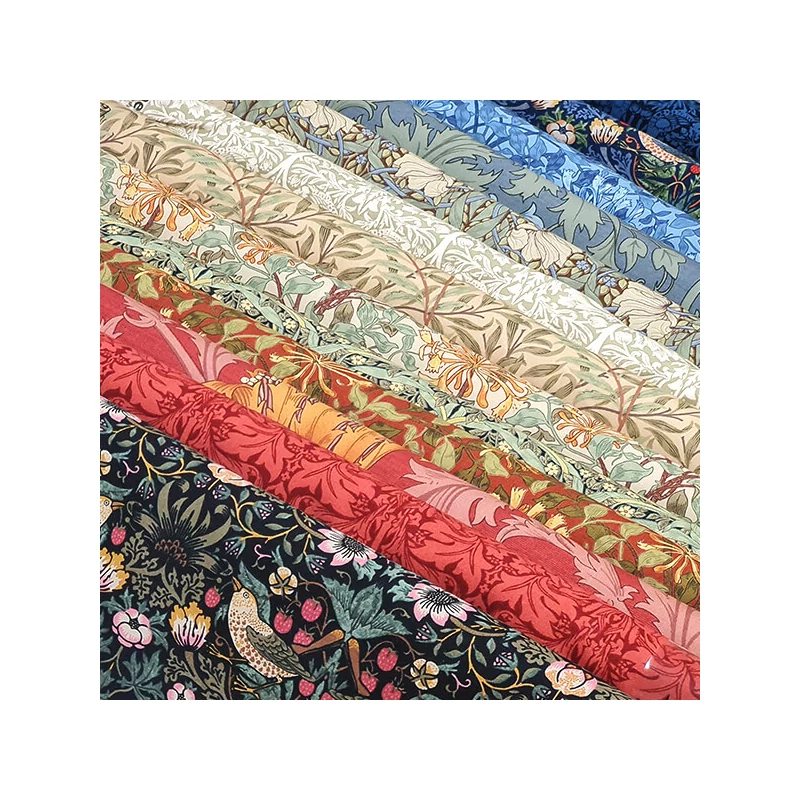 Material patchwork  - Moda - Barbara Brackman by Best of Morris 2021 8363-19 brown