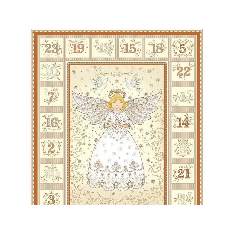 Tesatura patchwork - Makower - Christmas 25 Advent Angel Cream 042/Q, Panel, 60 cm