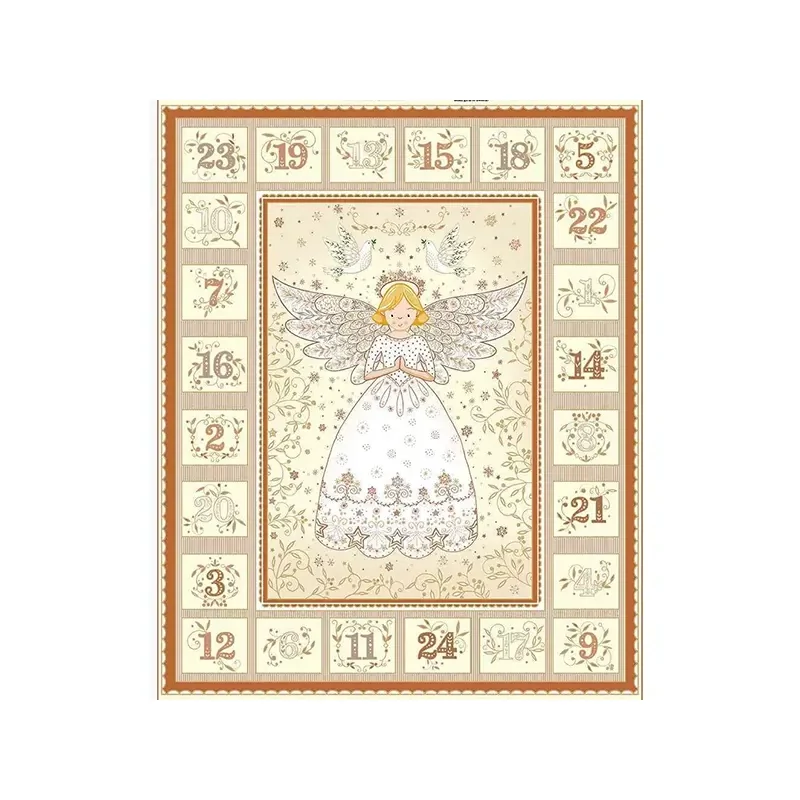 Tesatura patchwork - Makower - Christmas 25 Advent Angel Cream 042/Q, Panel, 60 cm