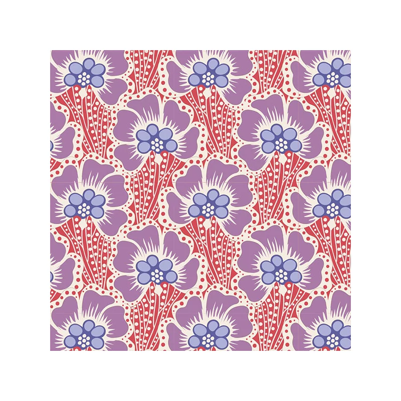 Material patchwork  - Tilda Cotton Beach - Ocean flower coral 100325
