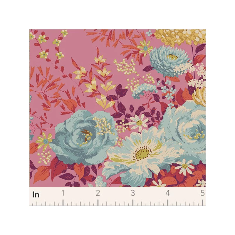 Material patchwork  - Tilda Chic Escape - Wildgarden pink 100456