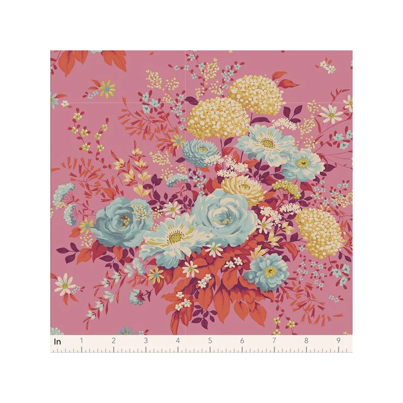 Material patchwork  - Tilda Chic Escape - Wildgarden pink 100456