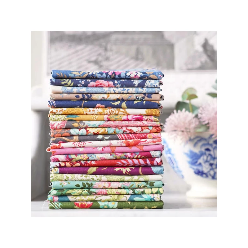 Material patchwork  - Tilda Chic Escape - Whimsyflower rust 100458