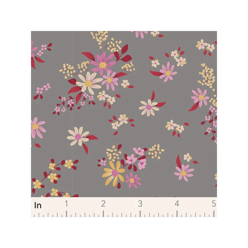 Material patchwork  - Tilda Chic Escape - Daisyfield grey 110052