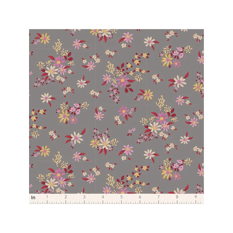 Material patchwork  - Tilda Chic Escape - Daisyfield grey 110052