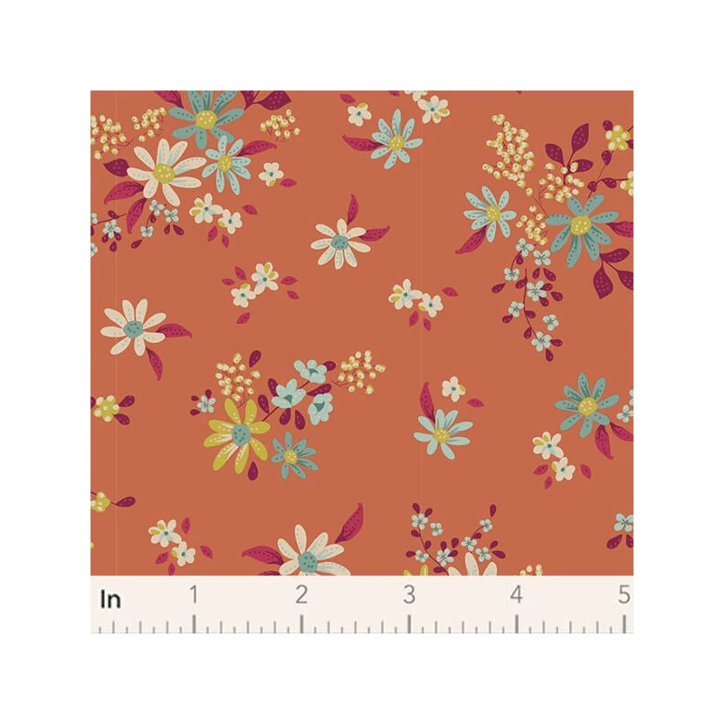 Material patchwork  - Tilda Chic Escape - Daisyfield ginger 110056