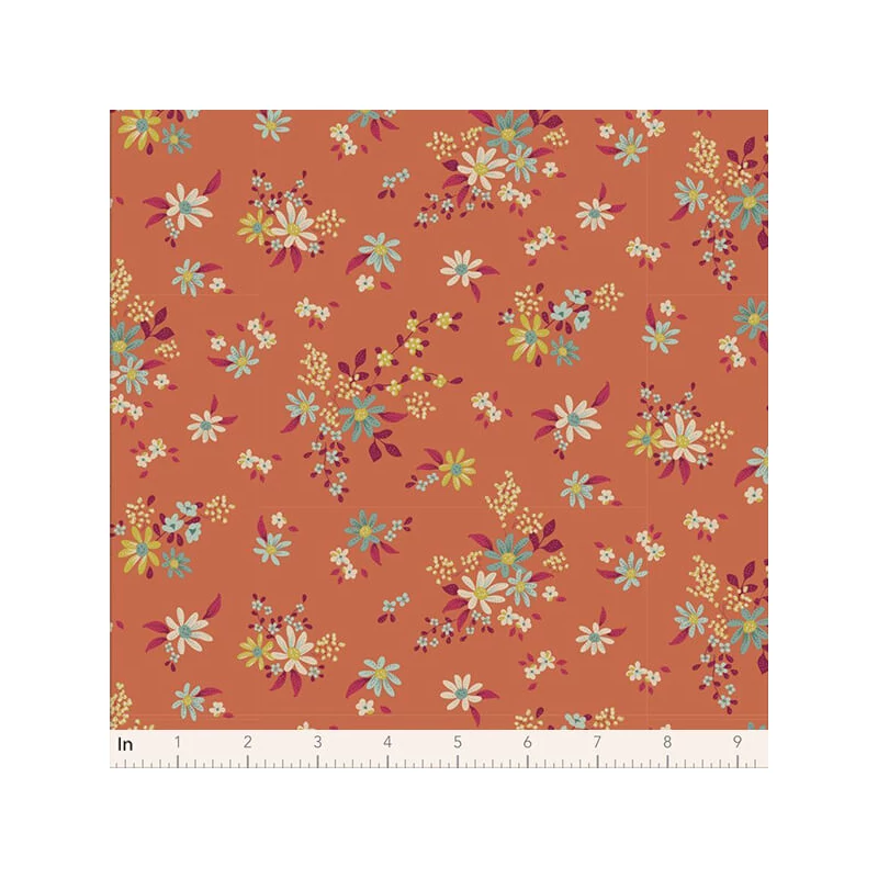 Material patchwork  - Tilda Chic Escape - Daisyfield ginger 110056