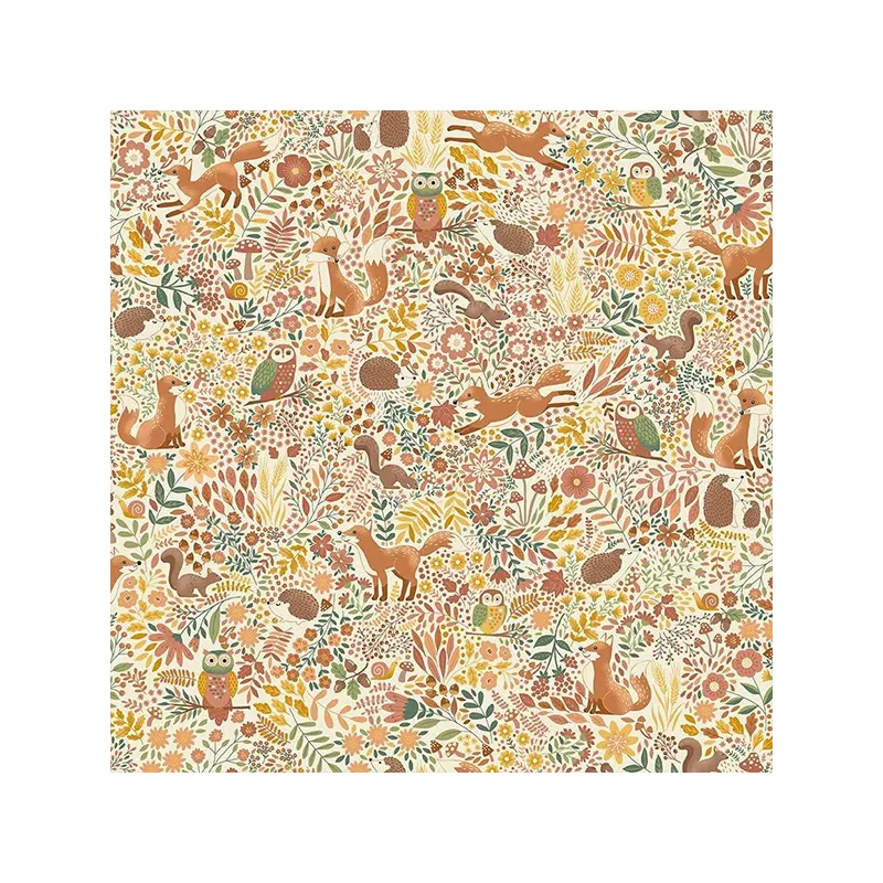 Material patchwork  - Makower - Hello Autumn Wild Wood Cream 096/Q