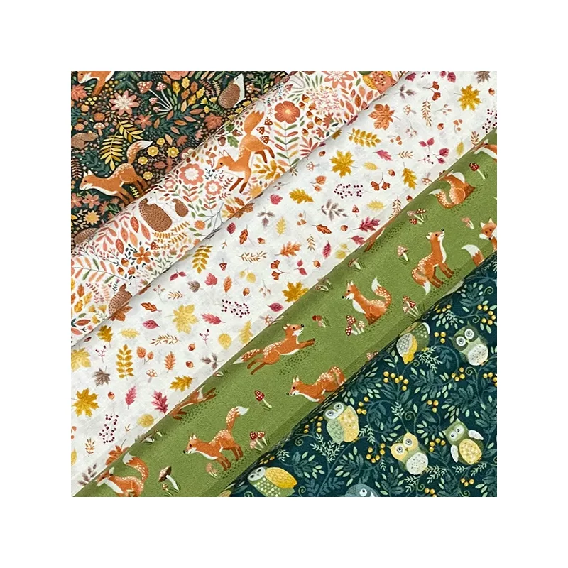 Material patchwork  - Makower - Hello Autumn Foliage Cascade Cream 097/Q
