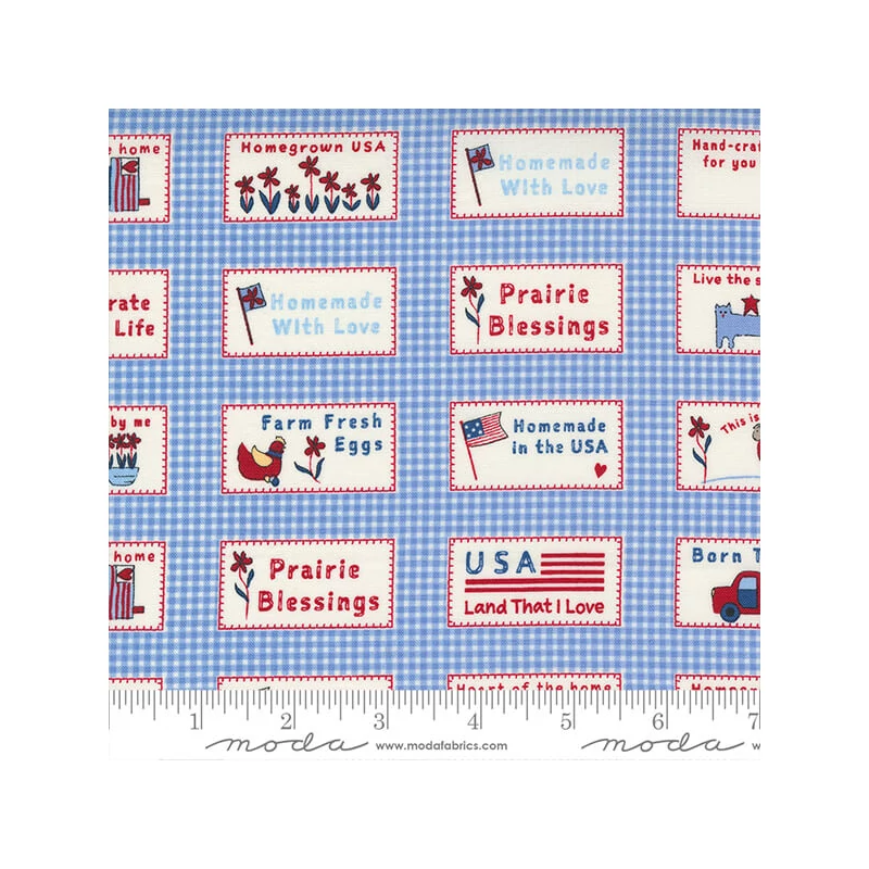 Material patchwork  - Moda - Prairie Days by by Bunny Hill Designs 2990-16