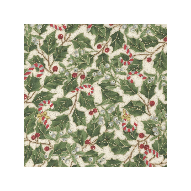 Material patchwork  - Moda - Merry Manor Metallic 33662-11M