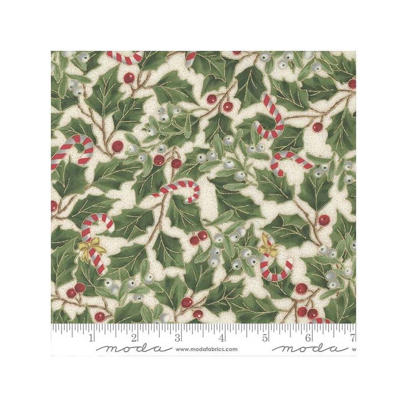 Material patchwork  - Moda - Merry Manor Metallic 33662-11M