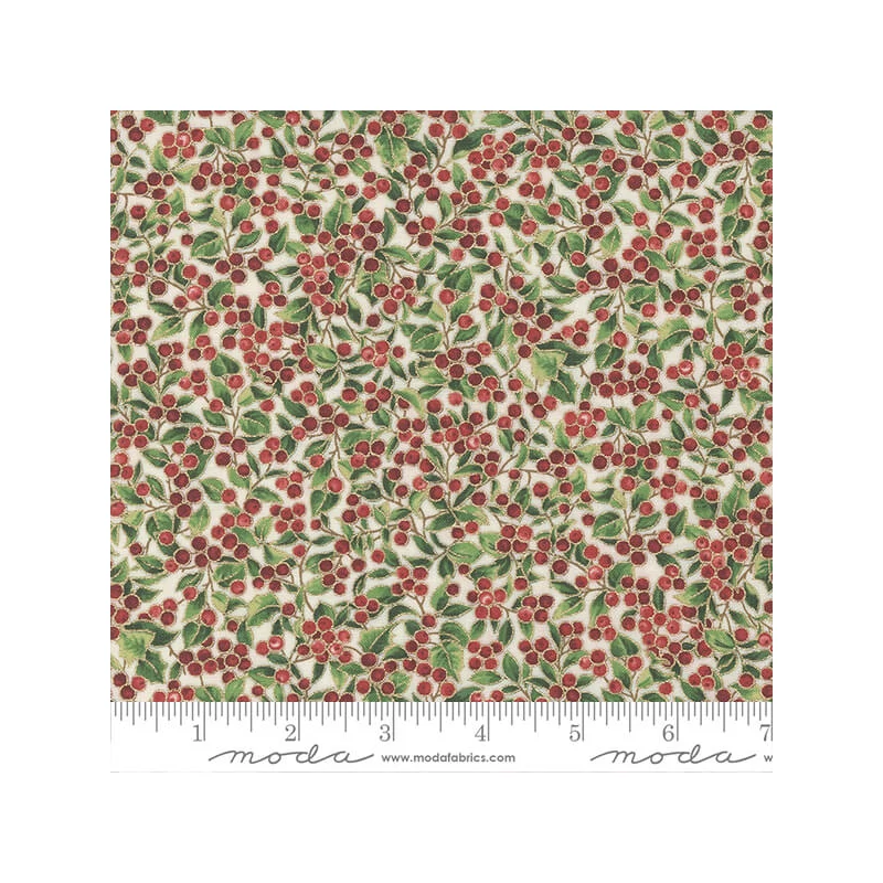 Material patchwork  - Moda - Merry Manor Metallic 33664-11M